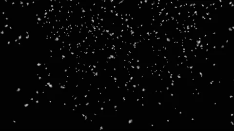 Realistic snowfall for christmas on black background for use in screen mode Video stock 67552453