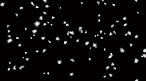 Realistic snowfall for christmas on black background for use in screen mode Video stock 67552459