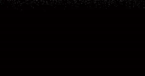 Realistic snowfall isolated on black background animation 4K Video stock 63547721