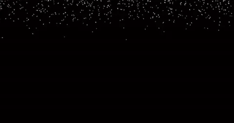 Realistic snowfall isolated on black background animation 4K Video stock 63547837