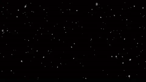 Realistic snowfall isolated on black background animation 4K Stock Footage 63547922