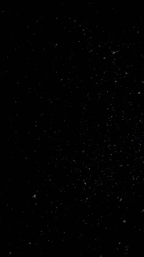 Realistic snowfall overlay, black background - winter, slowly falling snow Stock Footage 229154468