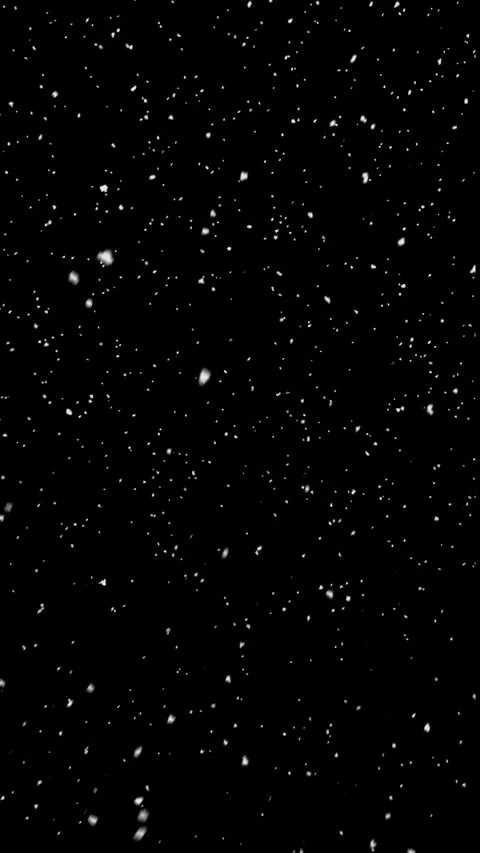 Realistic Snowfall Overlay Vertical Black Background Stock Footage 331971181