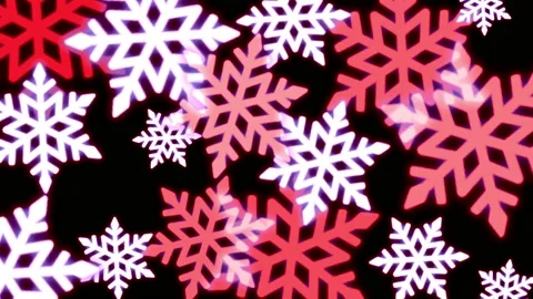 Realistic snowflake sparkle frame isolate on black background. Stock Footage 167575522