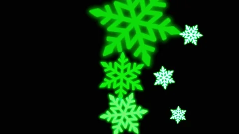 Realistic snowflake sparkle frame isolate on black background. Stock Footage 167575538