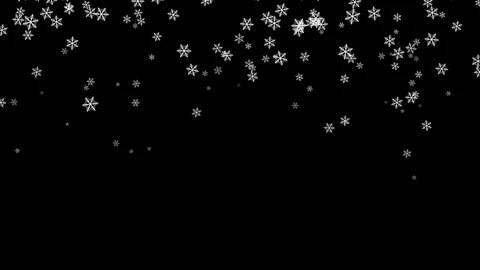 Realistic snowflakes falling animation, for winter themes, Christmas videos 動画素材 340968739