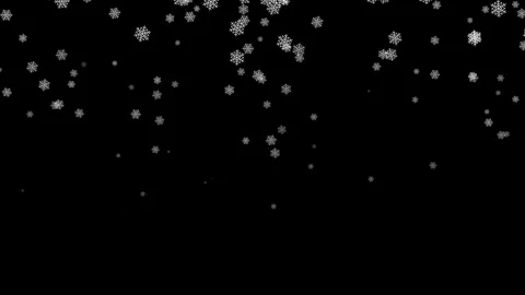 Realistic snowflakes falling animation, for winter themes, Christmas videos Видео 340968772