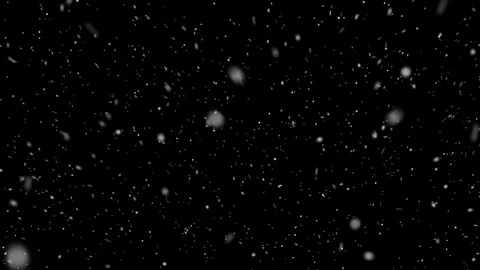 Realistic snowing background animation on black screen Stock Footage 121167165