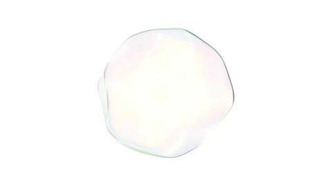 Realistic soap bubble Beautiful 3d style Fresh water able to loop seamless Video stock 195198133
