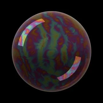Realistic soap bubble Stock Illustration