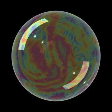 Realistic soap bubble 스톡 일러스트