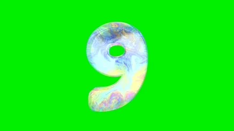 Realistic soap bubble texture number Stock Footage 333206601