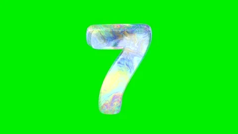 Realistic soap bubble texture number Stock Footage 333206602
