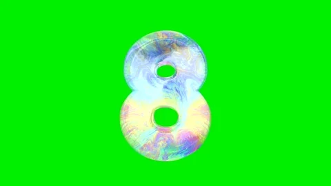 Realistic soap bubble texture number Stock Footage 333206603