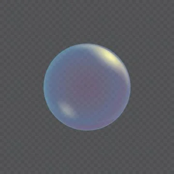 Realistic soap bubbles Stockillustratie