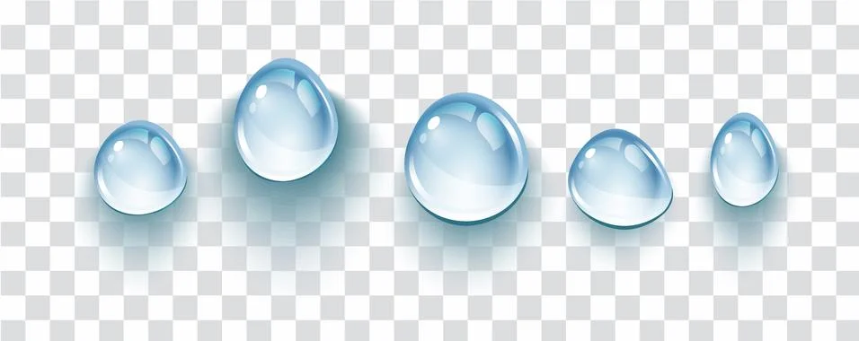 Realistic soap bubbles with rainbow reflection set isolated. Stock Illustration