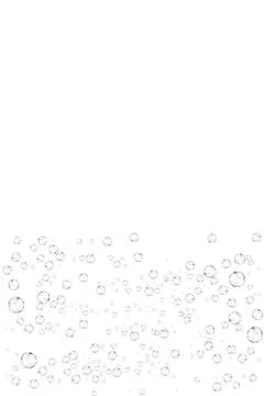 Realistic soap bubbles set isolated on the white background. 스톡 일러스트