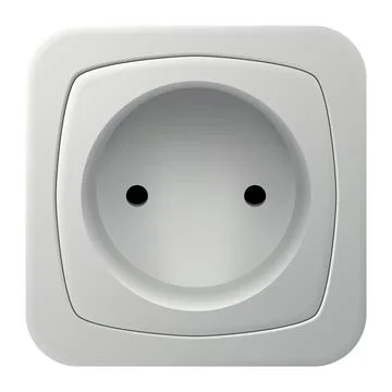 Realistic socket icon. Interior wall outlets or electric connector. Power Stock Illustration