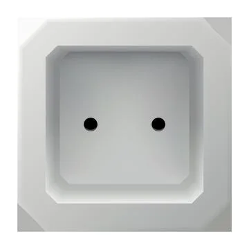 Realistic socket icon. Interior wall outlets or electric connector. Power Ilustração Stock