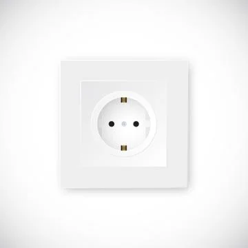 Realistic Socket Vector Template 스톡 일러스트