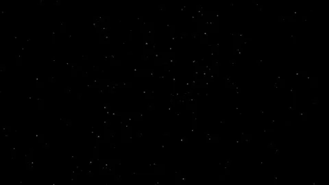Realistic space flight simulation with twinkling stars moving towards the camera Stock Footage 329389989
