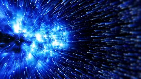 Realistic space scene Illustrazione stock