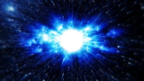 Realistic space scene Illustrazione stock