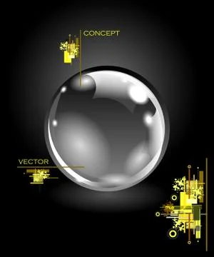 Realistic sphere illustration Stock Illustration
