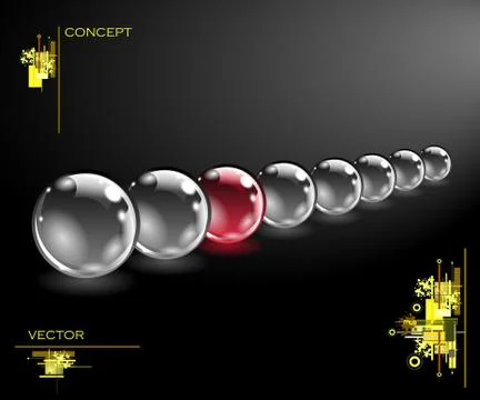 Realistic sphere illustration Stock Illustration