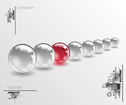 Realistic sphere illustration Stock Illustration