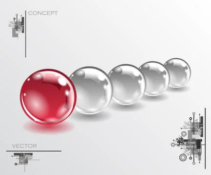 Realistic sphere illustration Stock Illustration