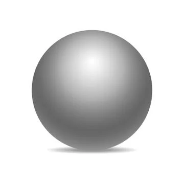Realistic sphere isolated Foto stock