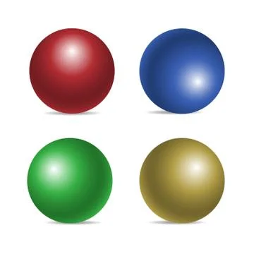 Realistic sphere isolated Stock-Fotos