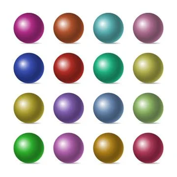 Realistic sphere isolated Stock Photos