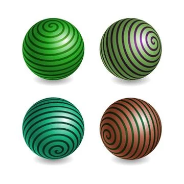 Realistic sphere isolated Stock Photos