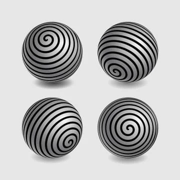 Realistic sphere isolated Stock Photos