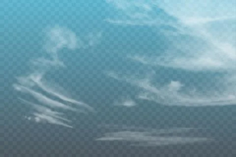 Realistic spindrift cloud Illustrazione stock