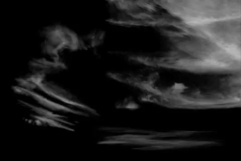 Realistic spindrift cloud Stock Illustration