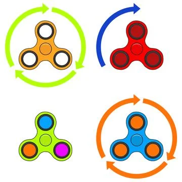 A realistic spinner with arrows Stock Illustration