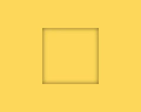 Realistic square empty picture frame. Blank colour picture frame mockup templ Stock Illustration