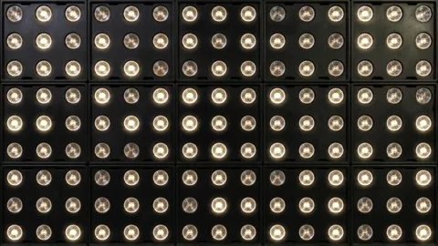 Realistic Stage Light Flash Pattern Loop | Grid Lighting Animation | Seamless VJ 스톡 동영상 334187661