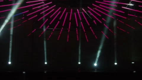 Realistic Stage Lights Stock Footage 164684830