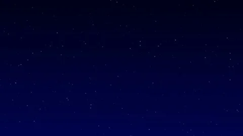 Realistic starry night sky animation footage,twinkle stars on a dark blue sky Stock Footage 145668591