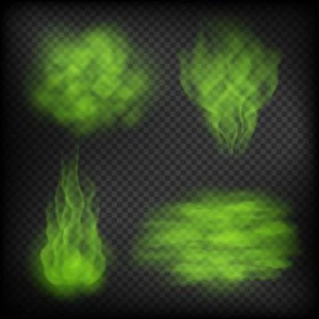 Realistic stench Stock Illustration