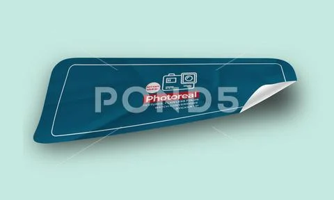 Realistic Sticker Mockup PSD Template PSD Template
