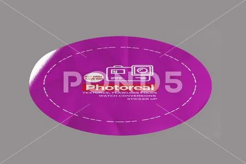 Realistic Sticker Mockup PSD Template PSD Template