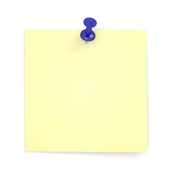 Realistic Sticky Note Stock Illustration