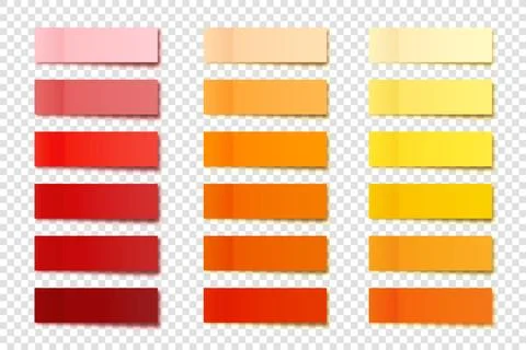 Realistic sticky notes collection. Post note stickers. Colorful sticky paper Stock Illustration