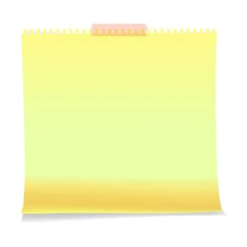 Realistic sticky notes paper sheets templates, reminders Stock Illustration