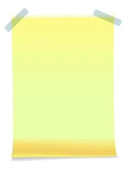 Realistic sticky notes paper sheets templates, reminders Stock Illustration